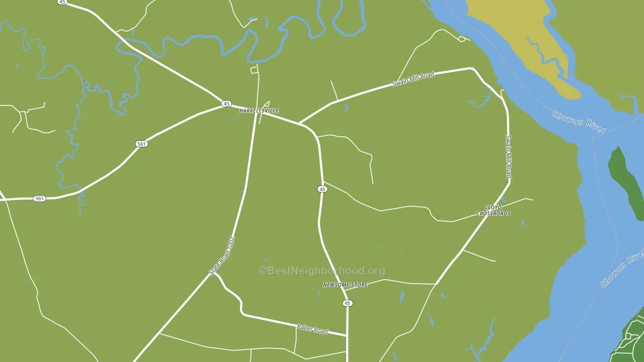 27942, NC block-group voter-turnout map