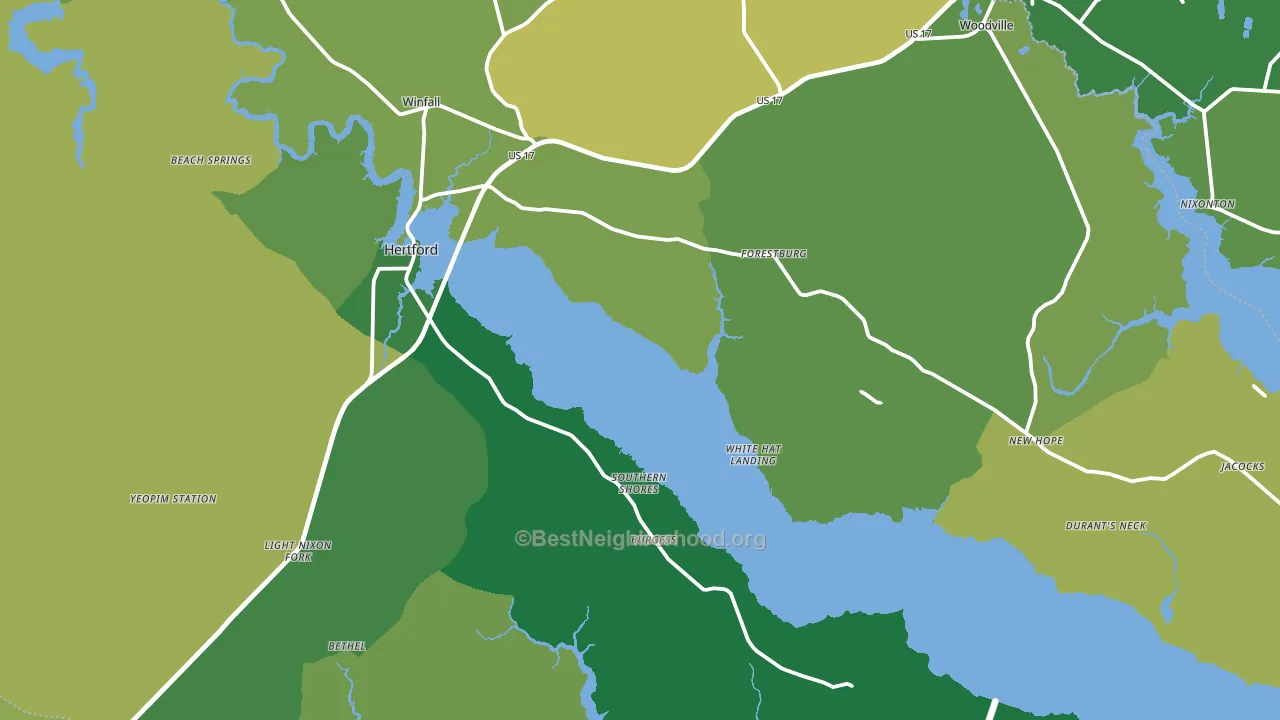 27944, NC block-group voter-turnout map