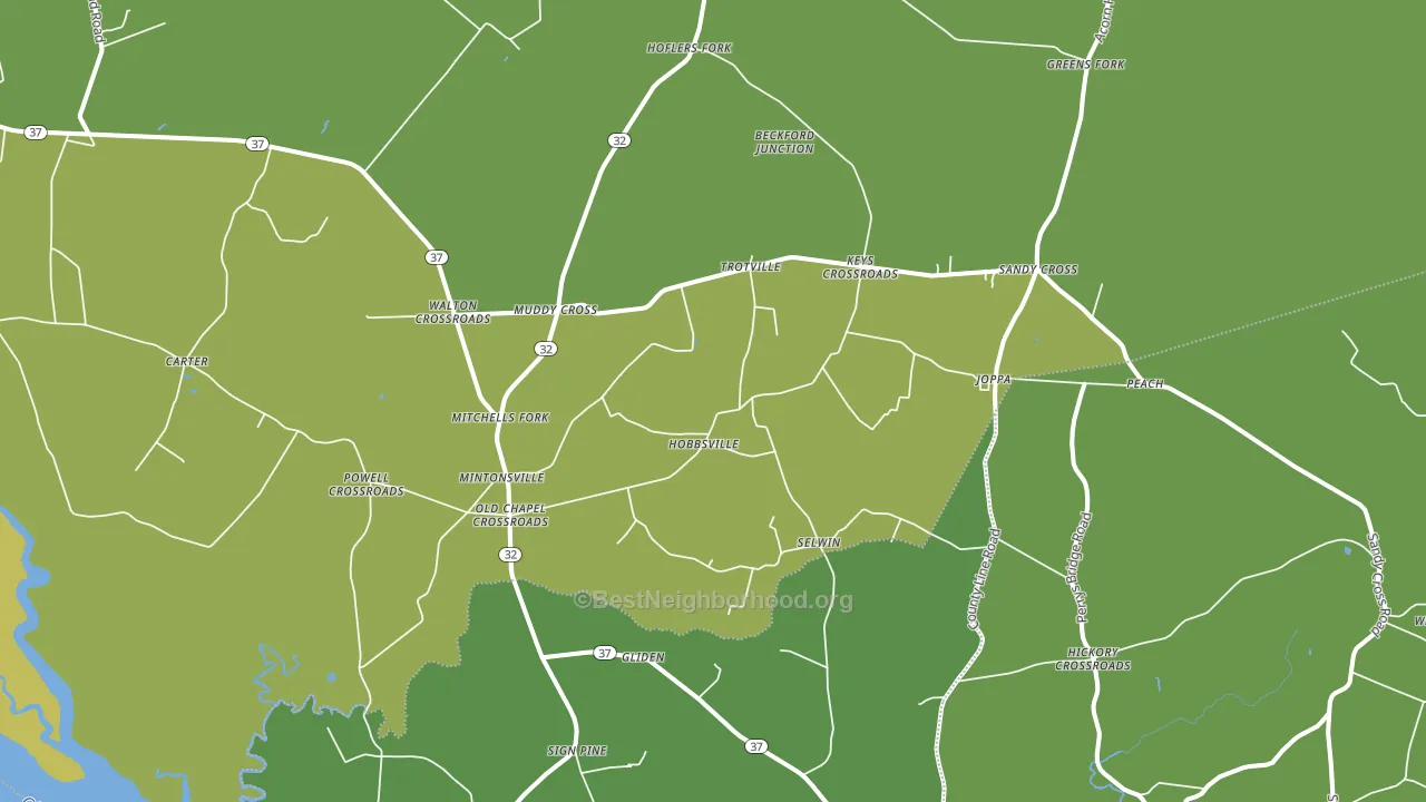 27946, NC block-group voter-turnout map