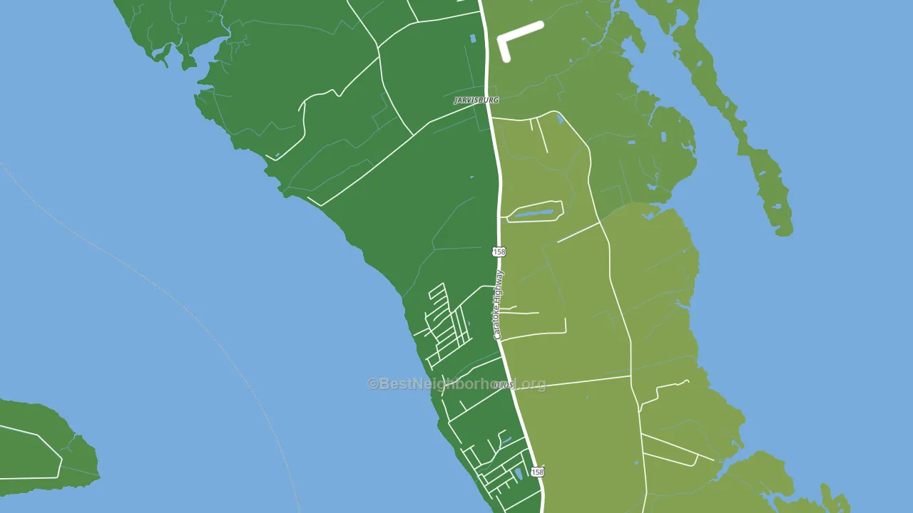 27947, NC block-group voter-turnout map
