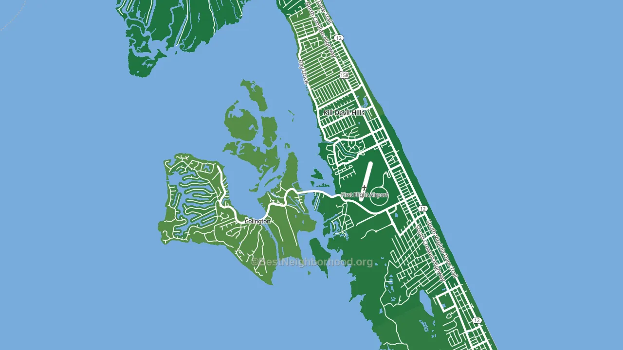 27948, NC block-group voter-turnout map