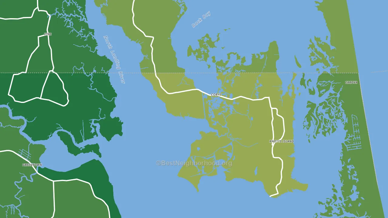 27950, NC block-group voter-turnout map