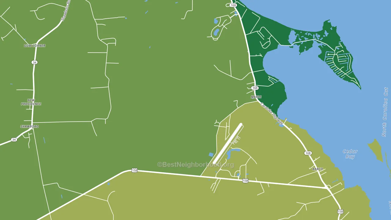 27956, NC block-group voter-turnout map