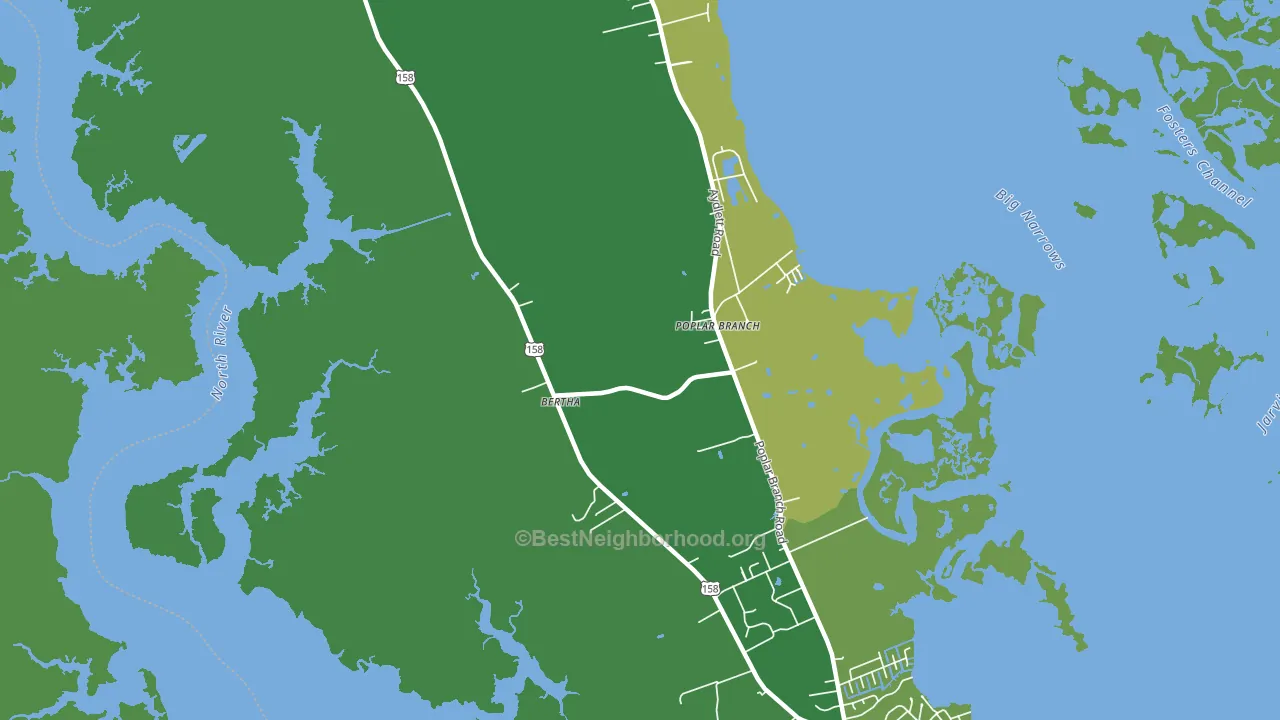27965, NC block-group voter-turnout map