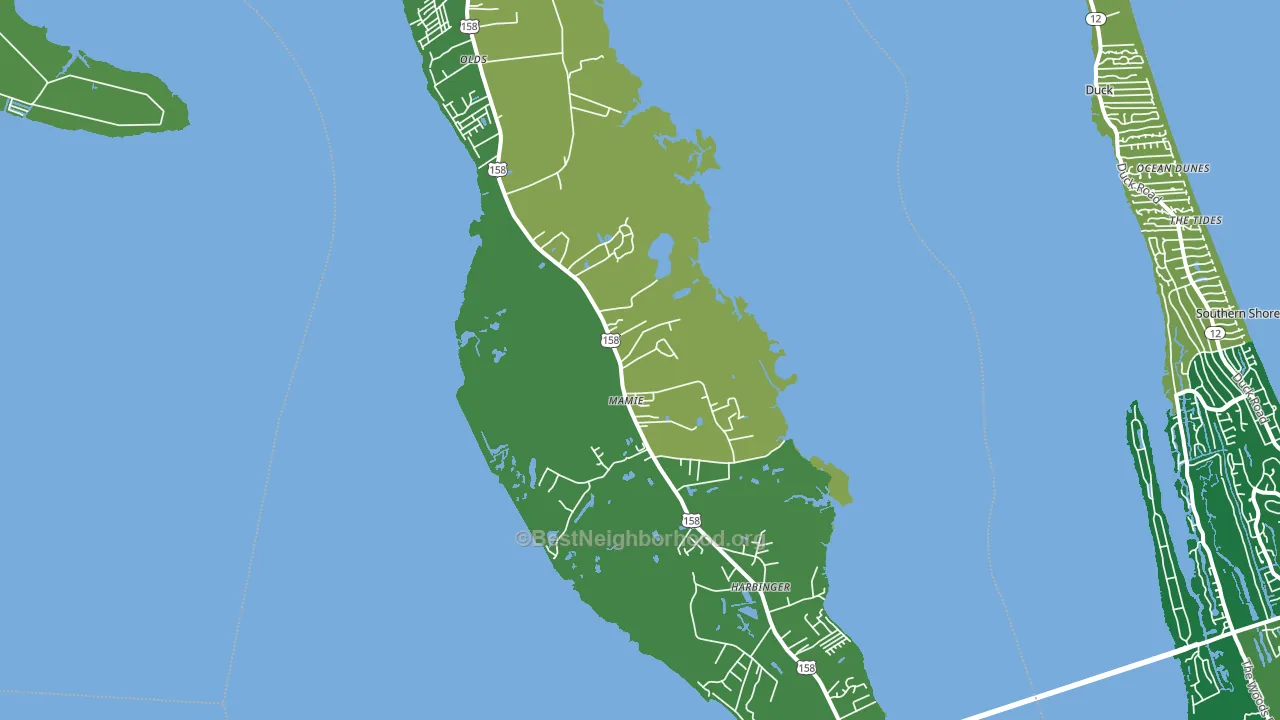 27966, NC block-group voter-turnout map