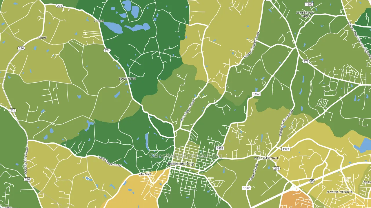 28016, NC block-group voter-turnout map