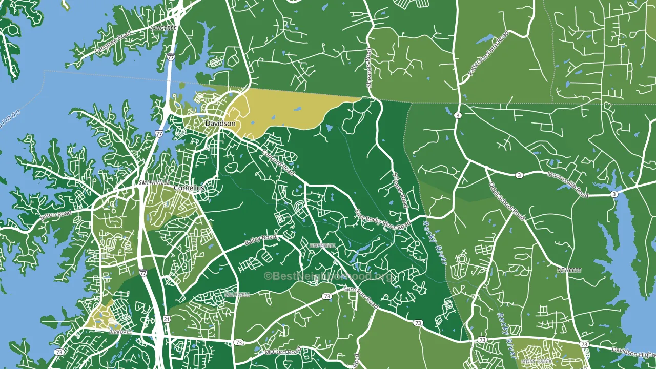 28036, NC block-group voter-turnout map