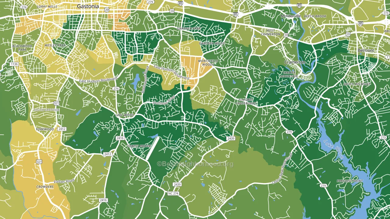28056, NC block-group voter-turnout map