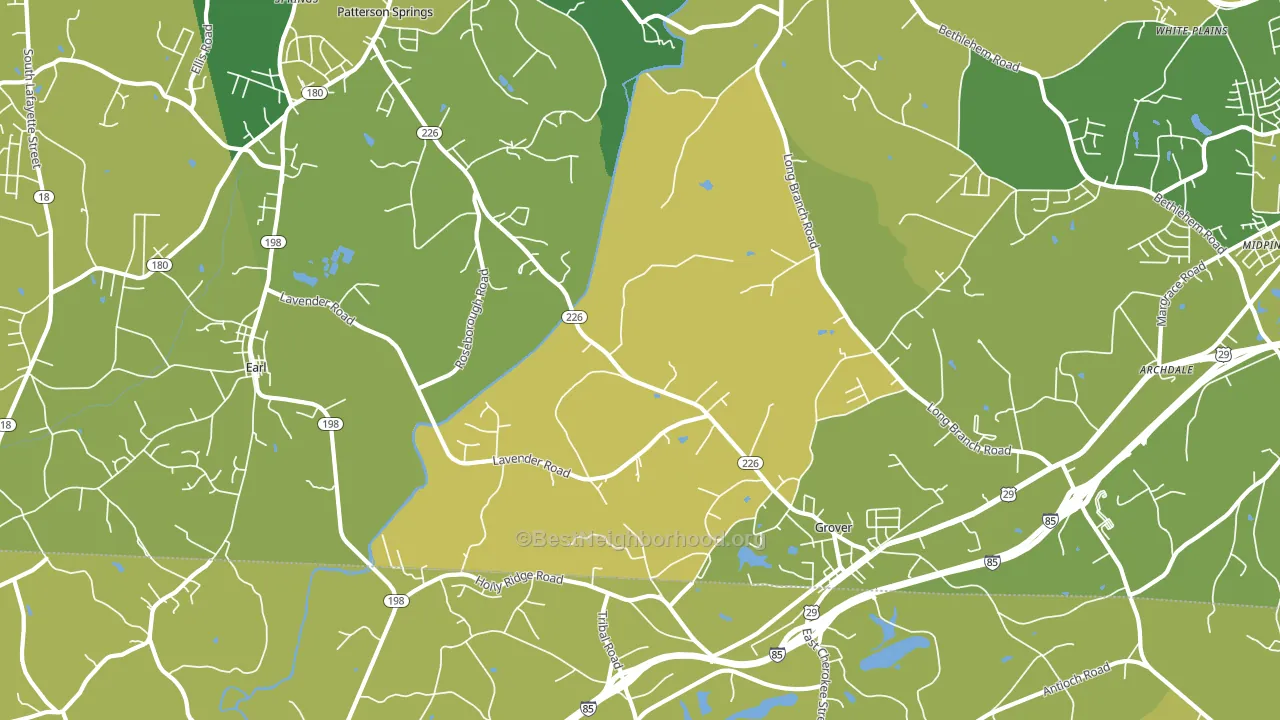 28073, NC block-group voter-turnout map