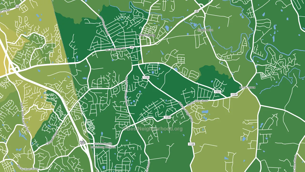 28075, NC block-group voter-turnout map