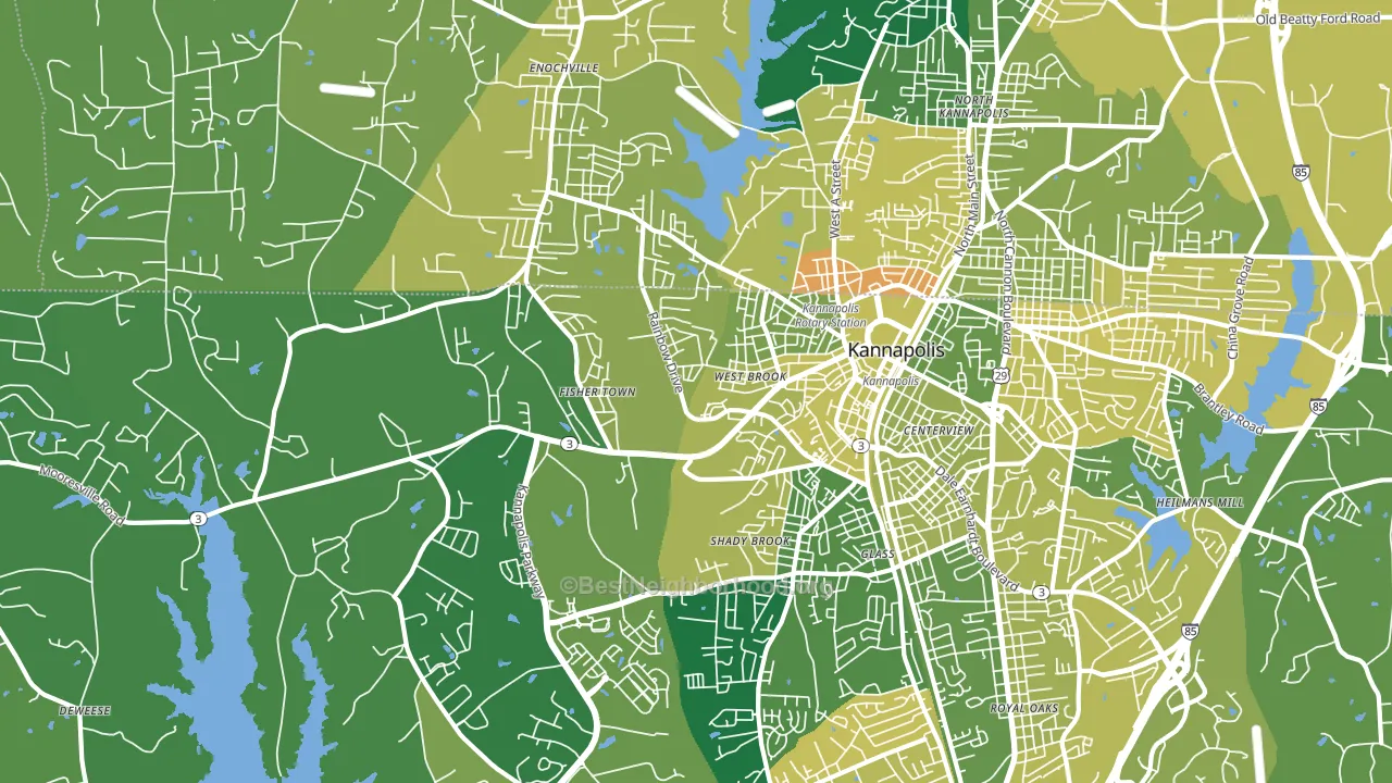 28081, NC block-group voter-turnout map