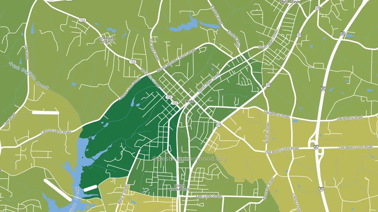 28088, NC block-group voter-turnout map