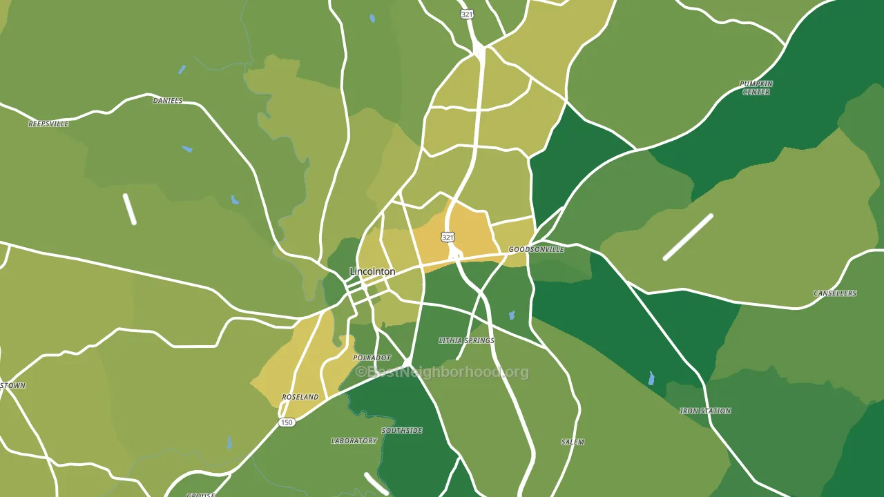 28092, NC block-group voter-turnout map