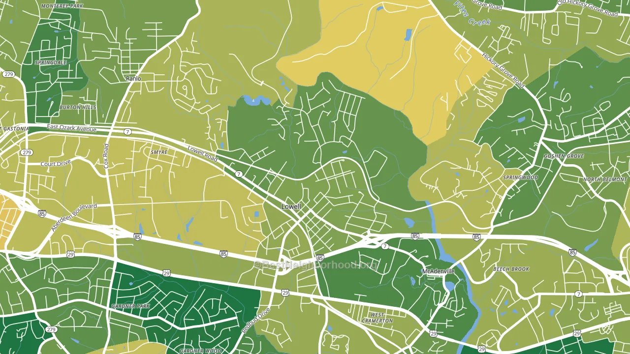 28098, NC block-group voter-turnout map