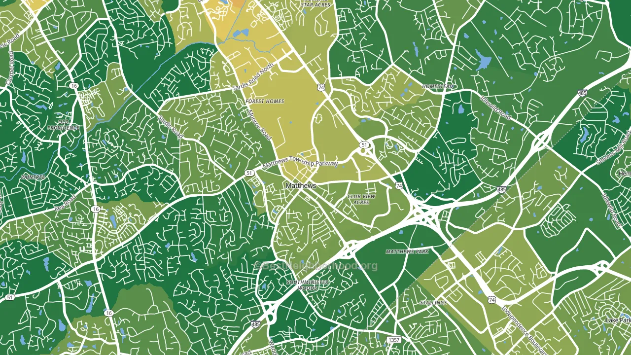 28105, NC block-group voter-turnout map