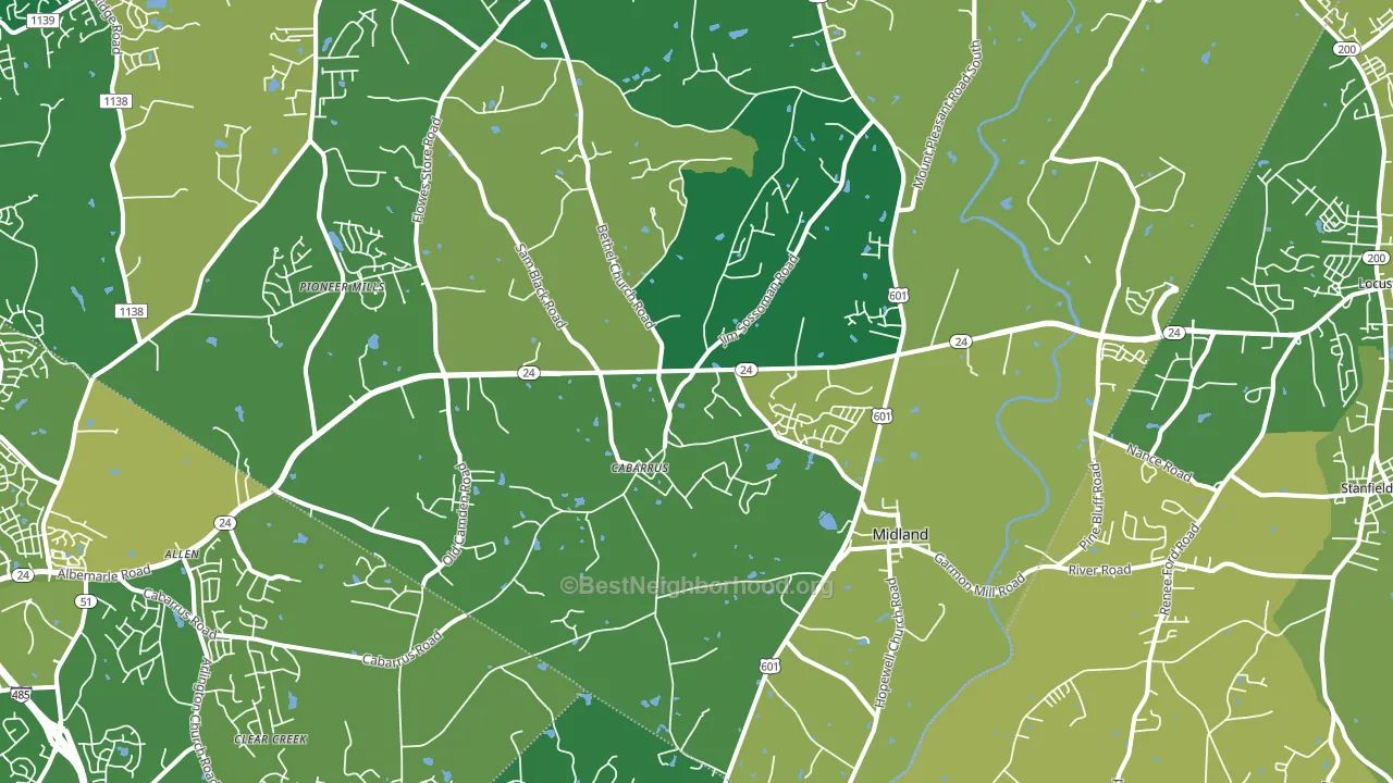 28107, NC block-group voter-turnout map