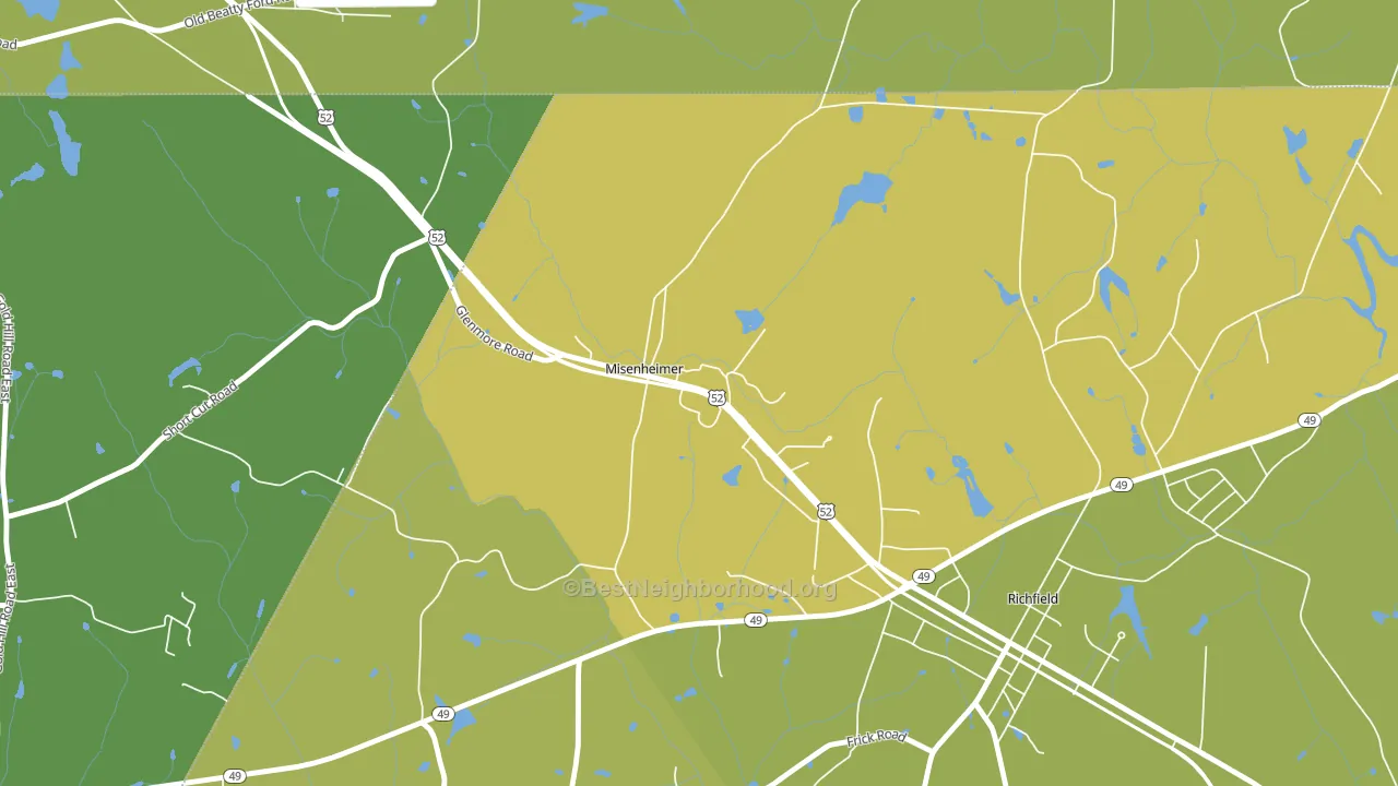 28109, NC block-group voter-turnout map