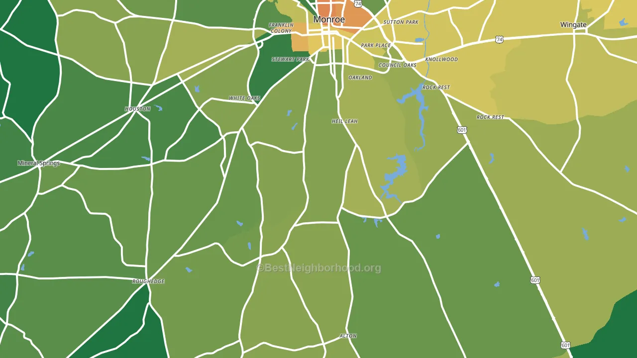 28112, NC block-group voter-turnout map