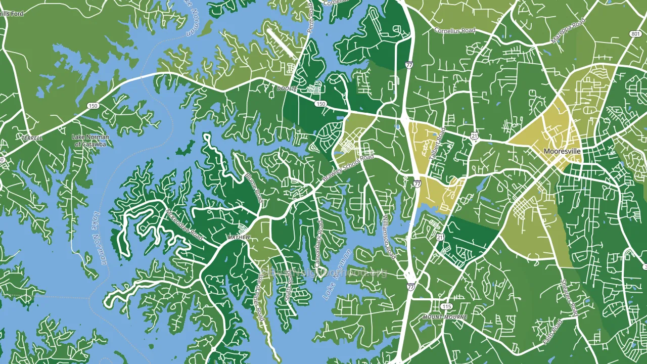 28117, NC block-group voter-turnout map
