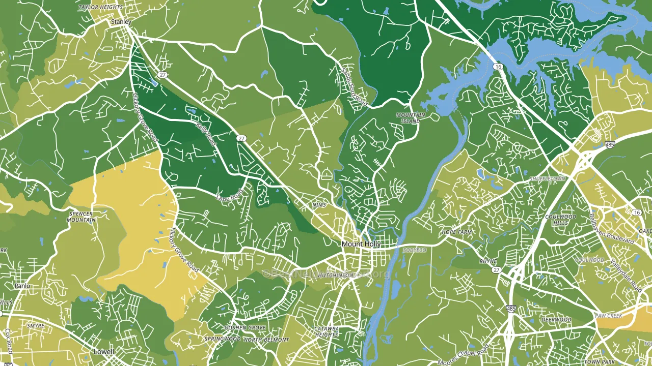 28120, NC block-group voter-turnout map