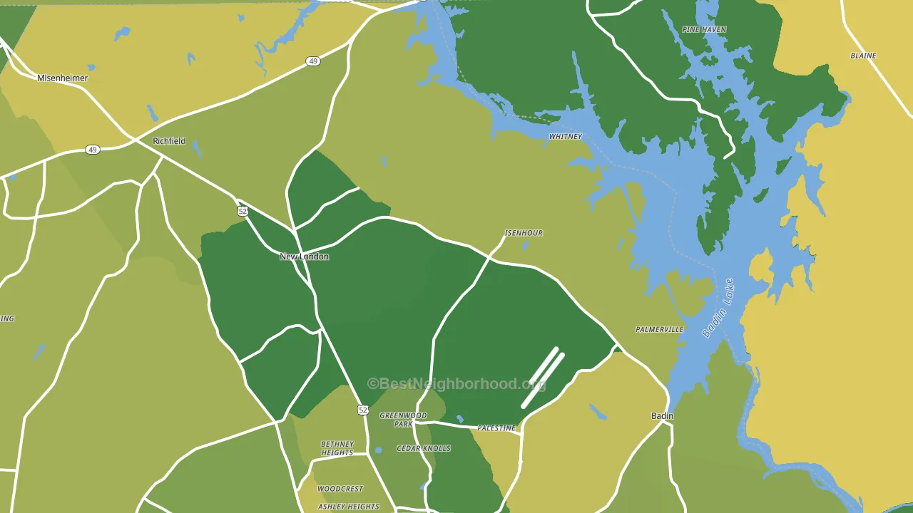 28127, NC block-group voter-turnout map