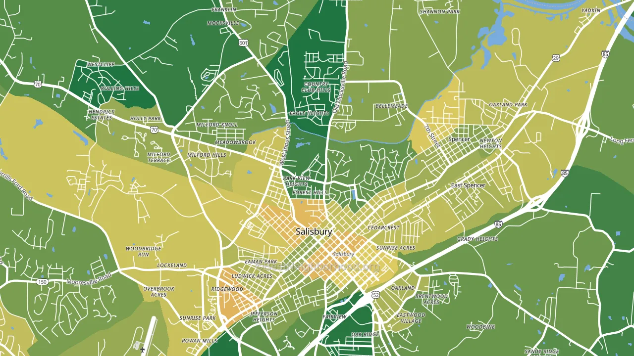 28144, NC block-group voter-turnout map