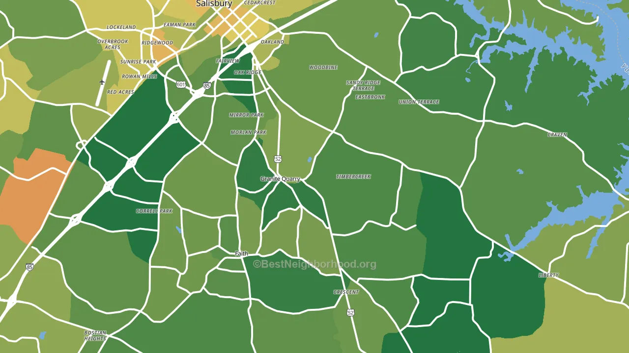 28146, NC block-group voter-turnout map