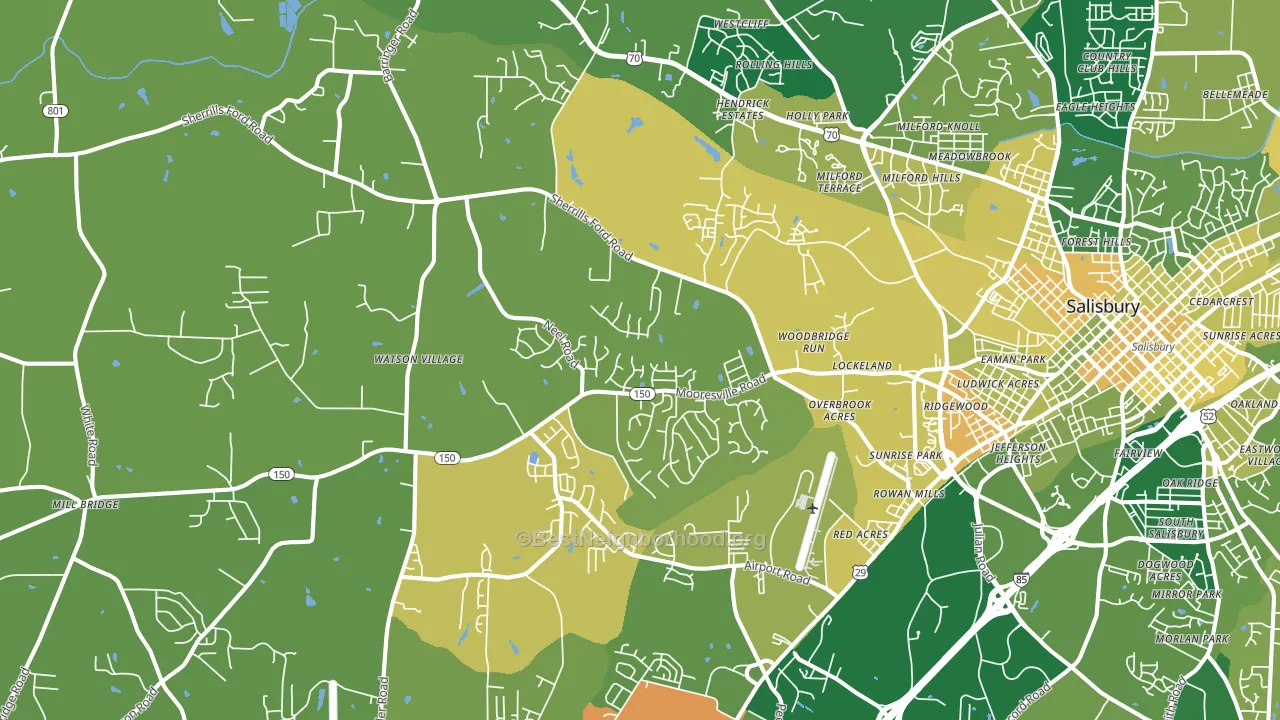 28147, NC block-group voter-turnout map