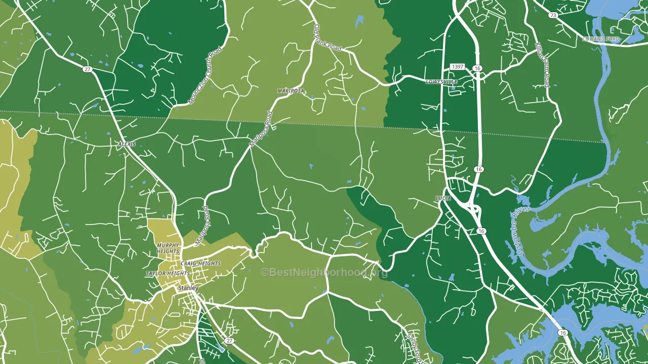 28164, NC block-group voter-turnout map