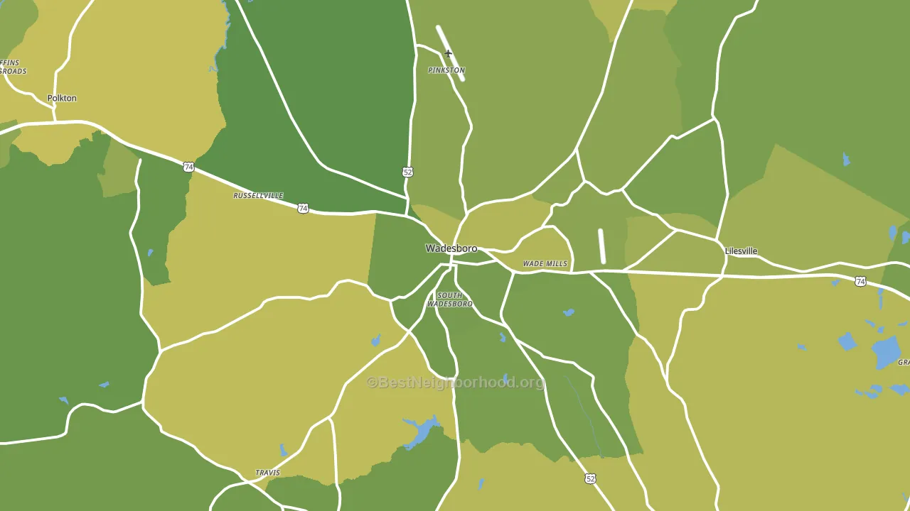 28170, NC block-group voter-turnout map