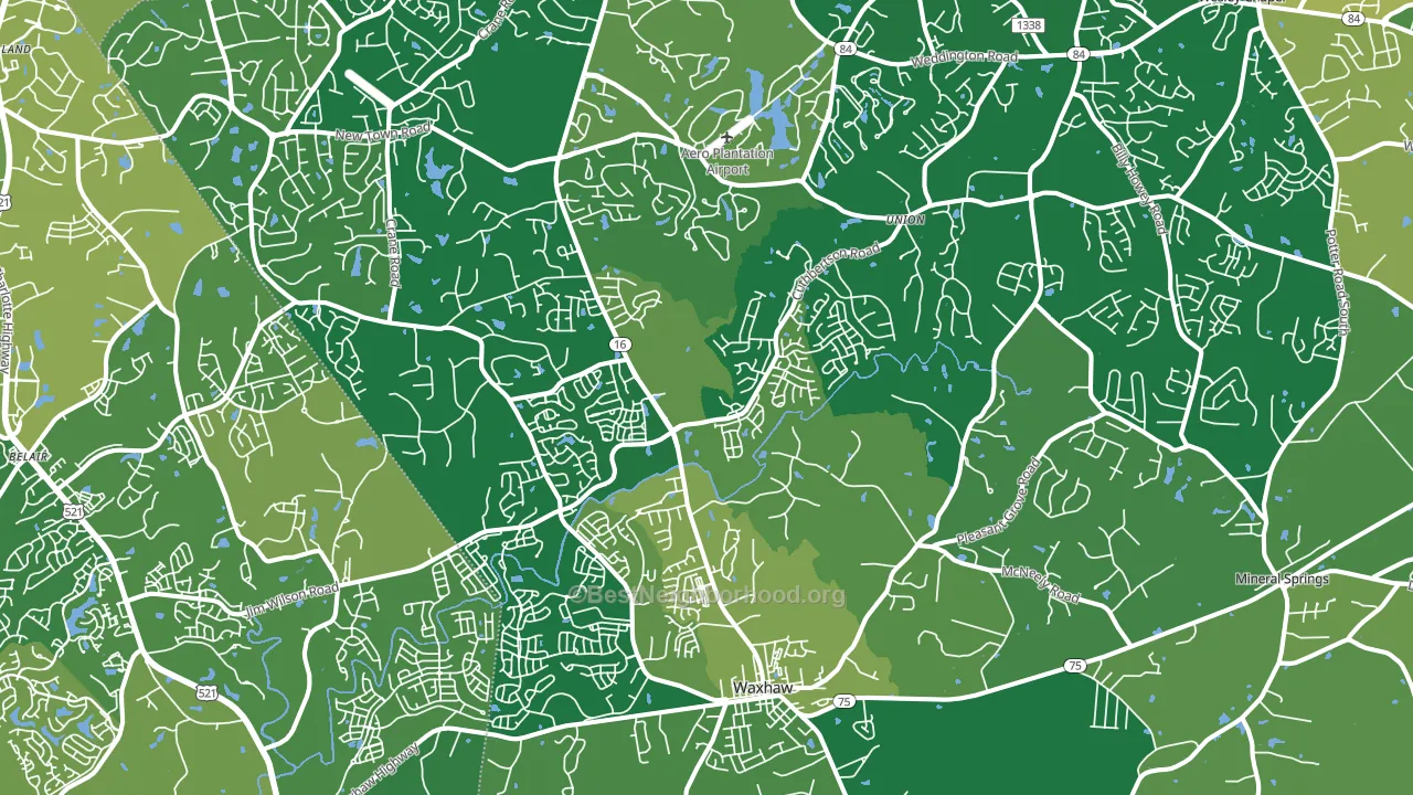 28173, NC block-group voter-turnout map