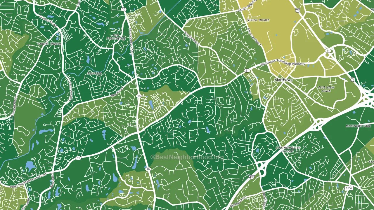 28270, NC block-group voter-turnout map