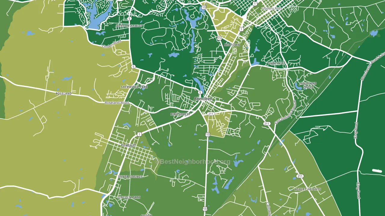 28315, NC block-group voter-turnout map