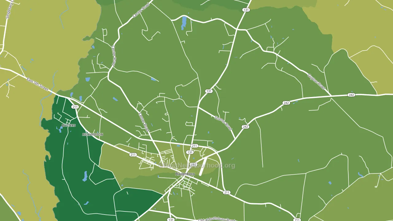 28320, NC block-group voter-turnout map