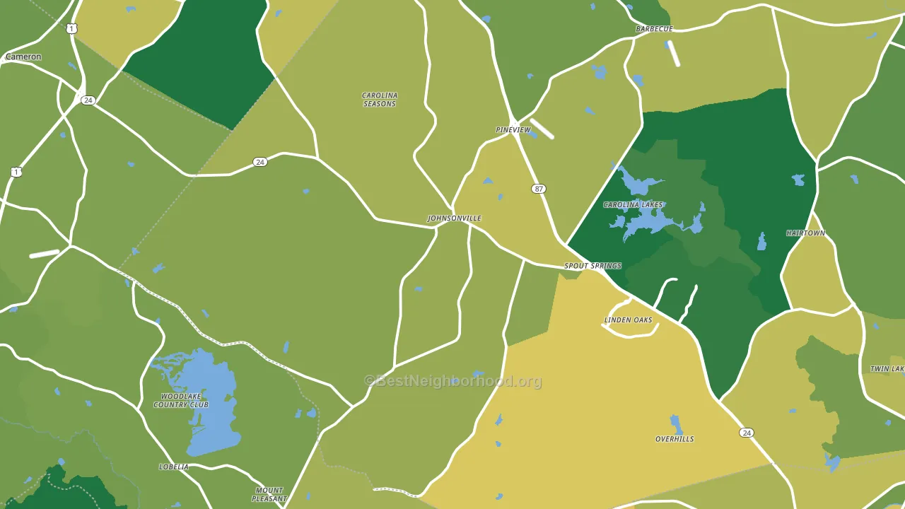 28326, NC block-group voter-turnout map