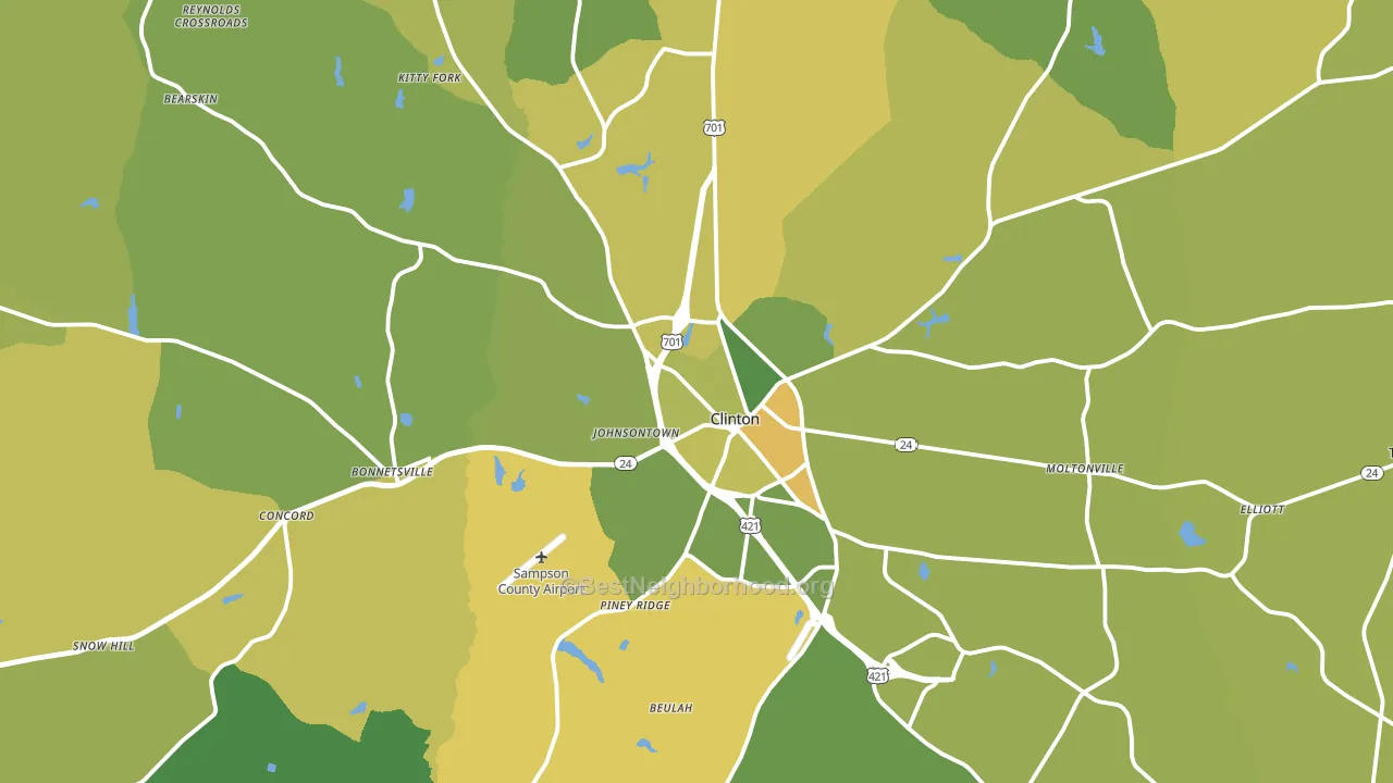 28328, NC block-group voter-turnout map
