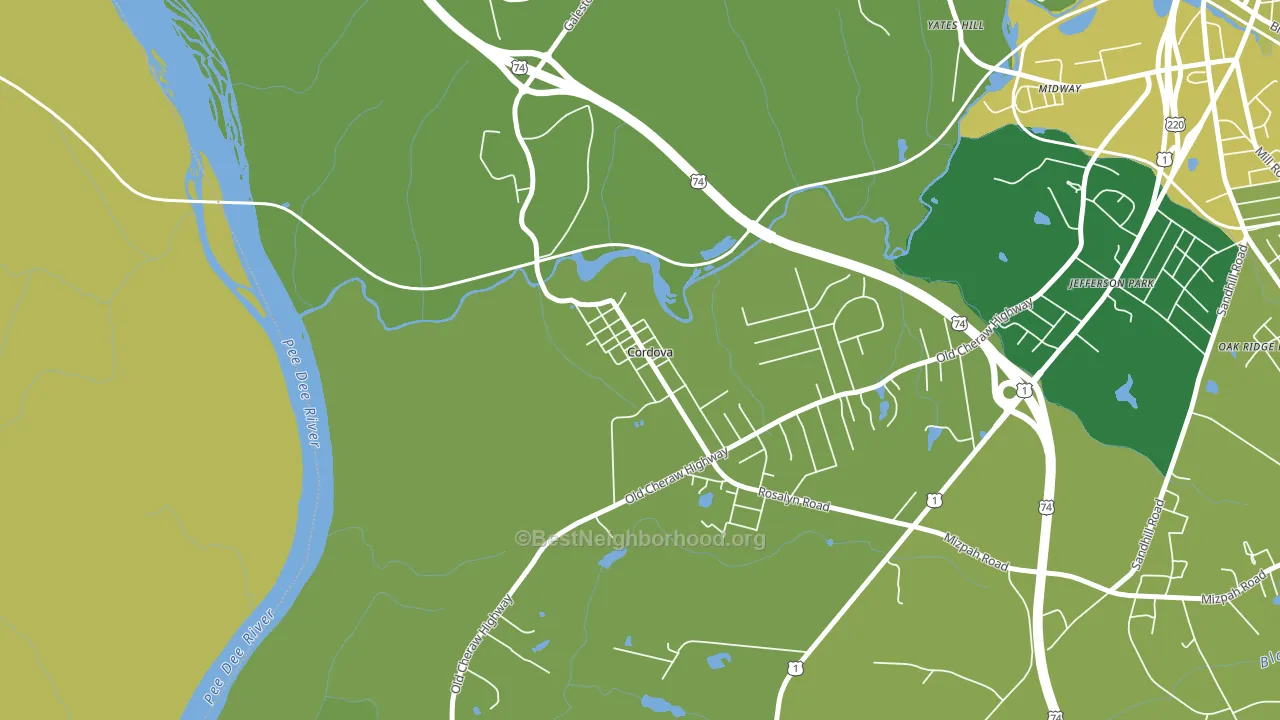 28330, NC block-group voter-turnout map
