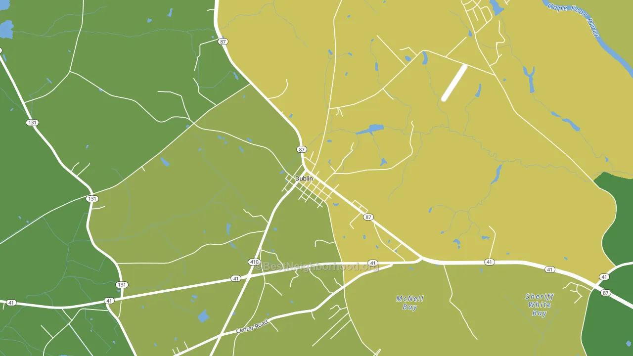 28332, NC block-group voter-turnout map