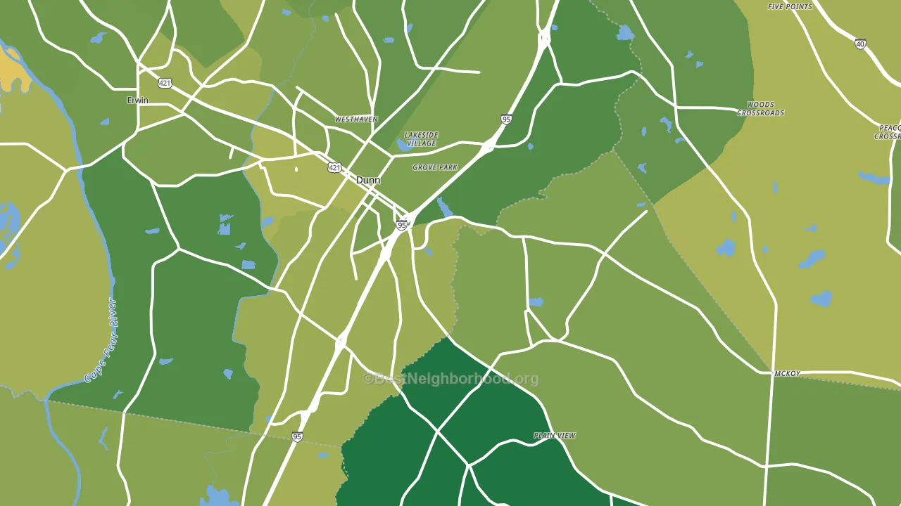 28334, NC block-group voter-turnout map