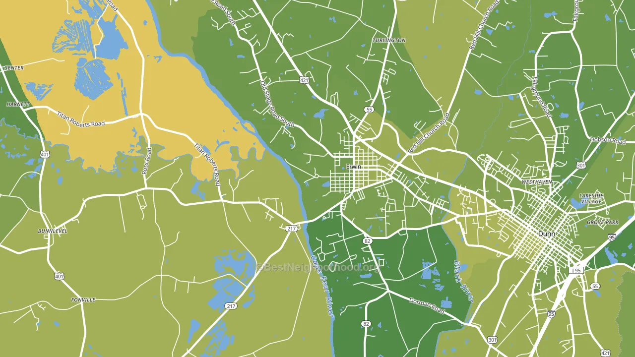 28339, NC block-group voter-turnout map