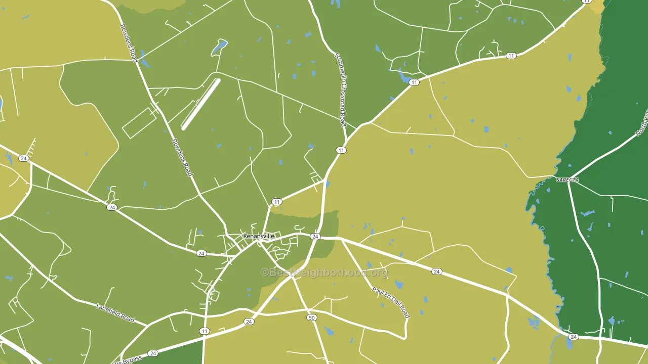 28349, NC block-group voter-turnout map