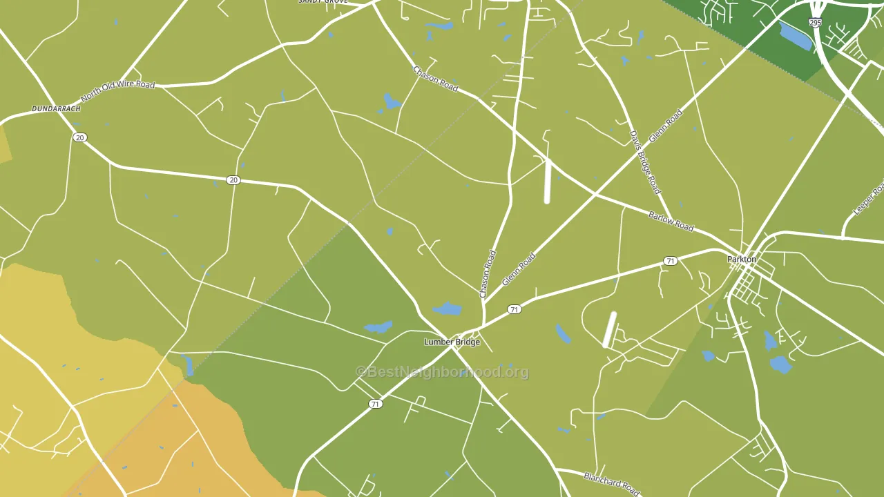 28357, NC block-group voter-turnout map