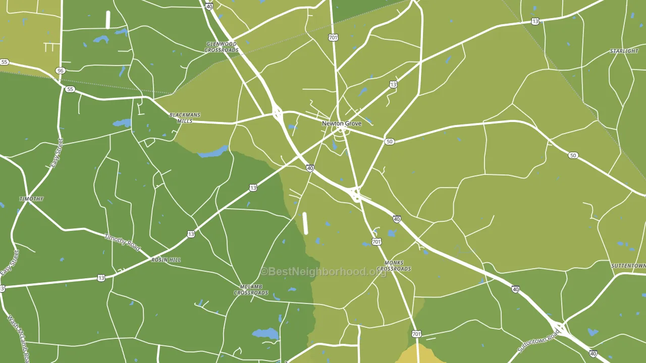28366, NC block-group voter-turnout map