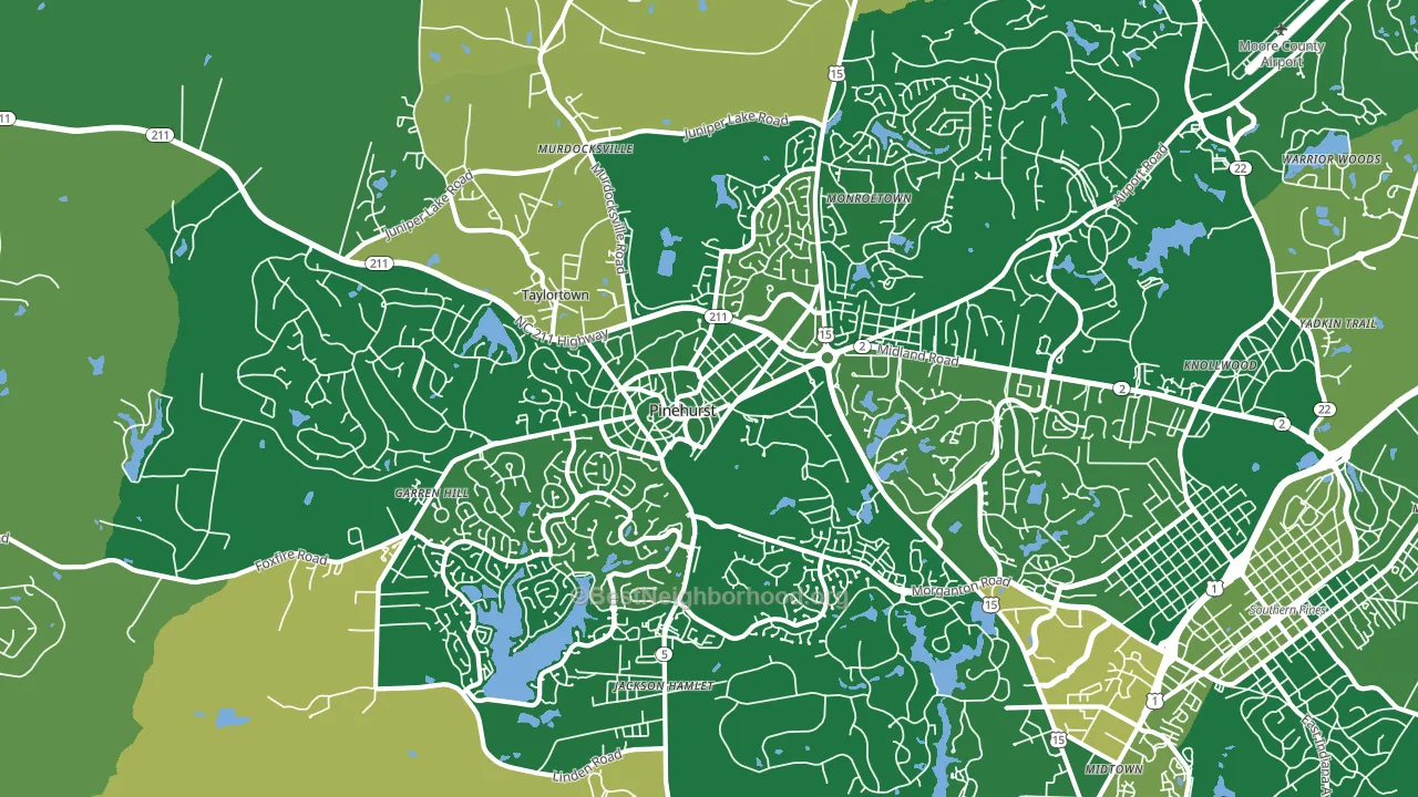28374, NC block-group voter-turnout map