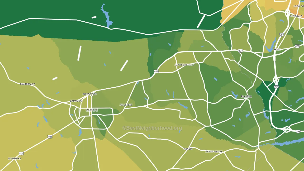 28376, NC block-group voter-turnout map