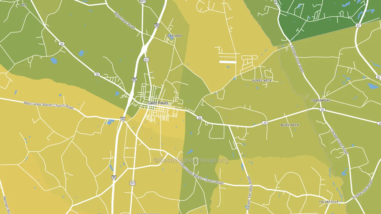28384, NC block-group voter-turnout map
