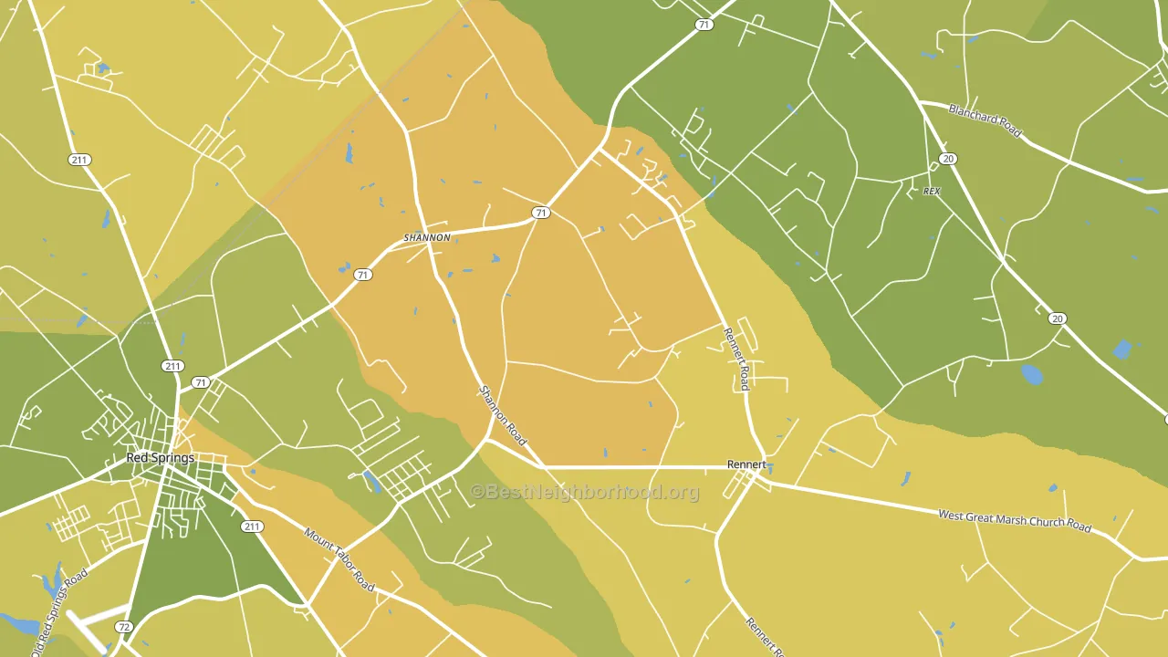 28386, NC block-group voter-turnout map