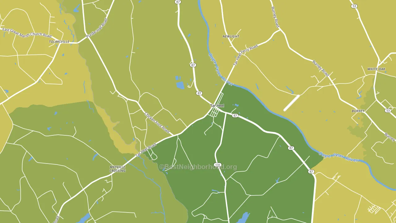 28392, NC block-group voter-turnout map