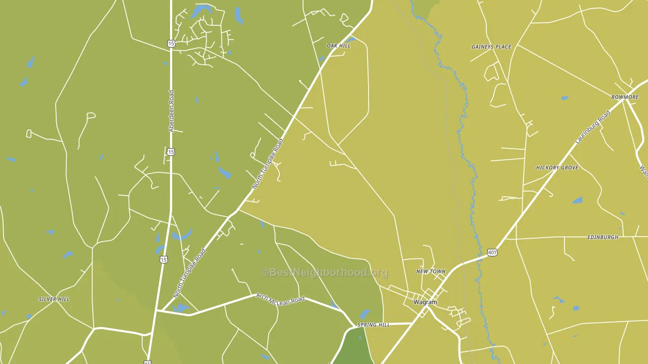 28396, NC block-group voter-turnout map