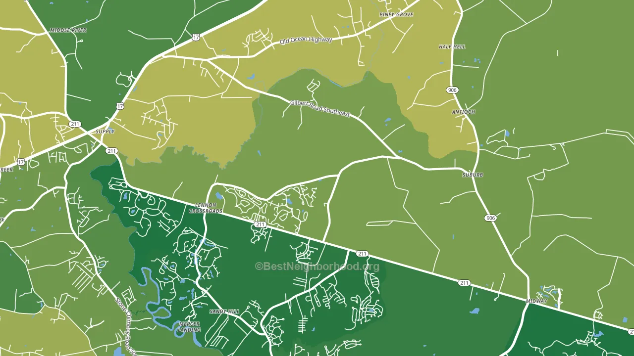 28422, NC block-group voter-turnout map